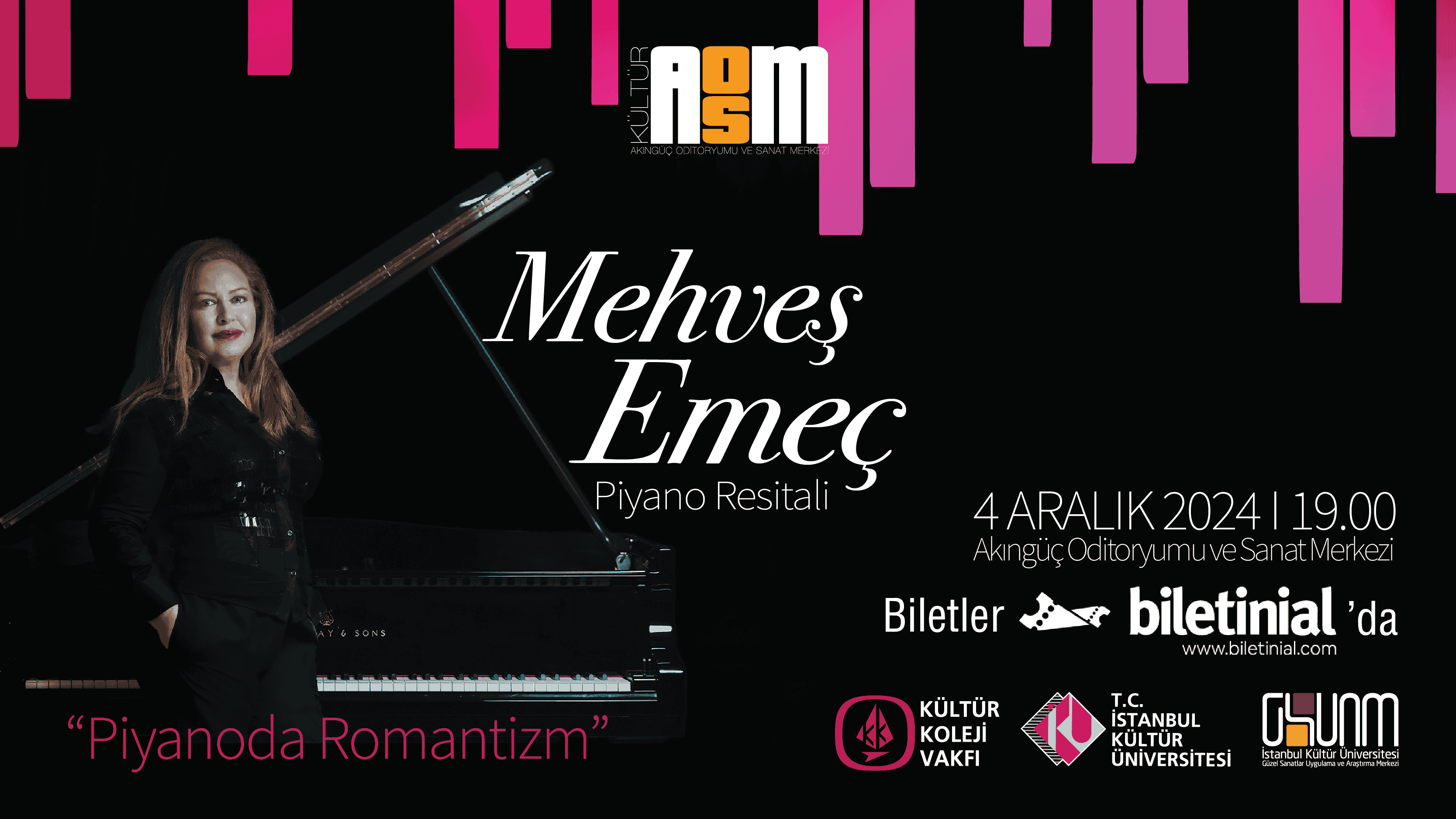 Mehveş Emeç Piyano Resitali “Piyanoda Romantizm”