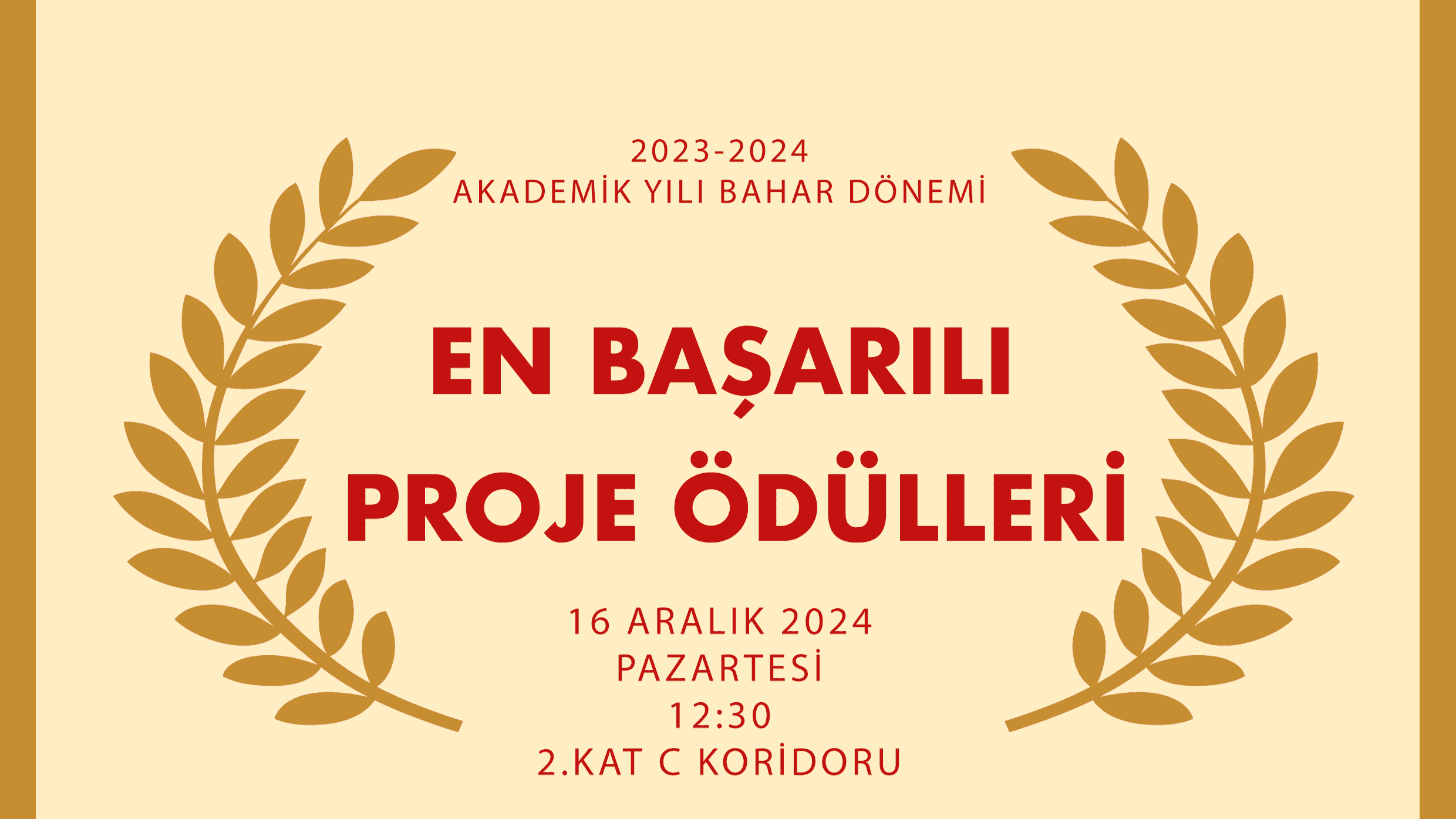 Mimarlık Bölümü "En Başarılı Proje Ödülleri" Töreni