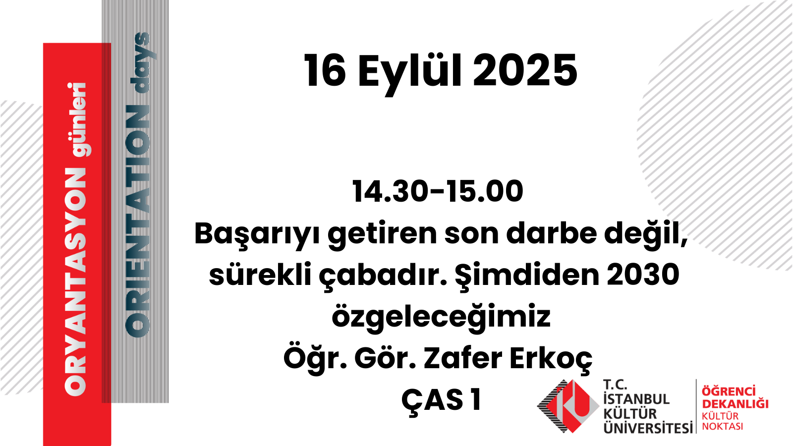 Başarıyı getiren son darbe değil, sürekli çabadır. Şimdiden 2030 özgeleceğimiz, Öğr. Gör. Zafer ERKOÇ