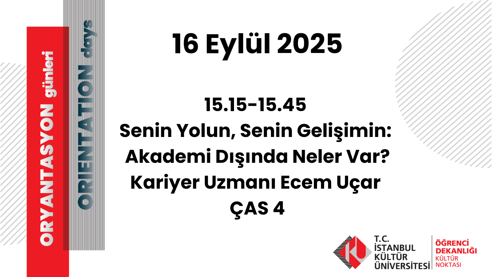 Senin Yolun, Senin Gelişimin: Akademi Dışında Neler Var?, Kariyer Uzmanı Ecem Uçar