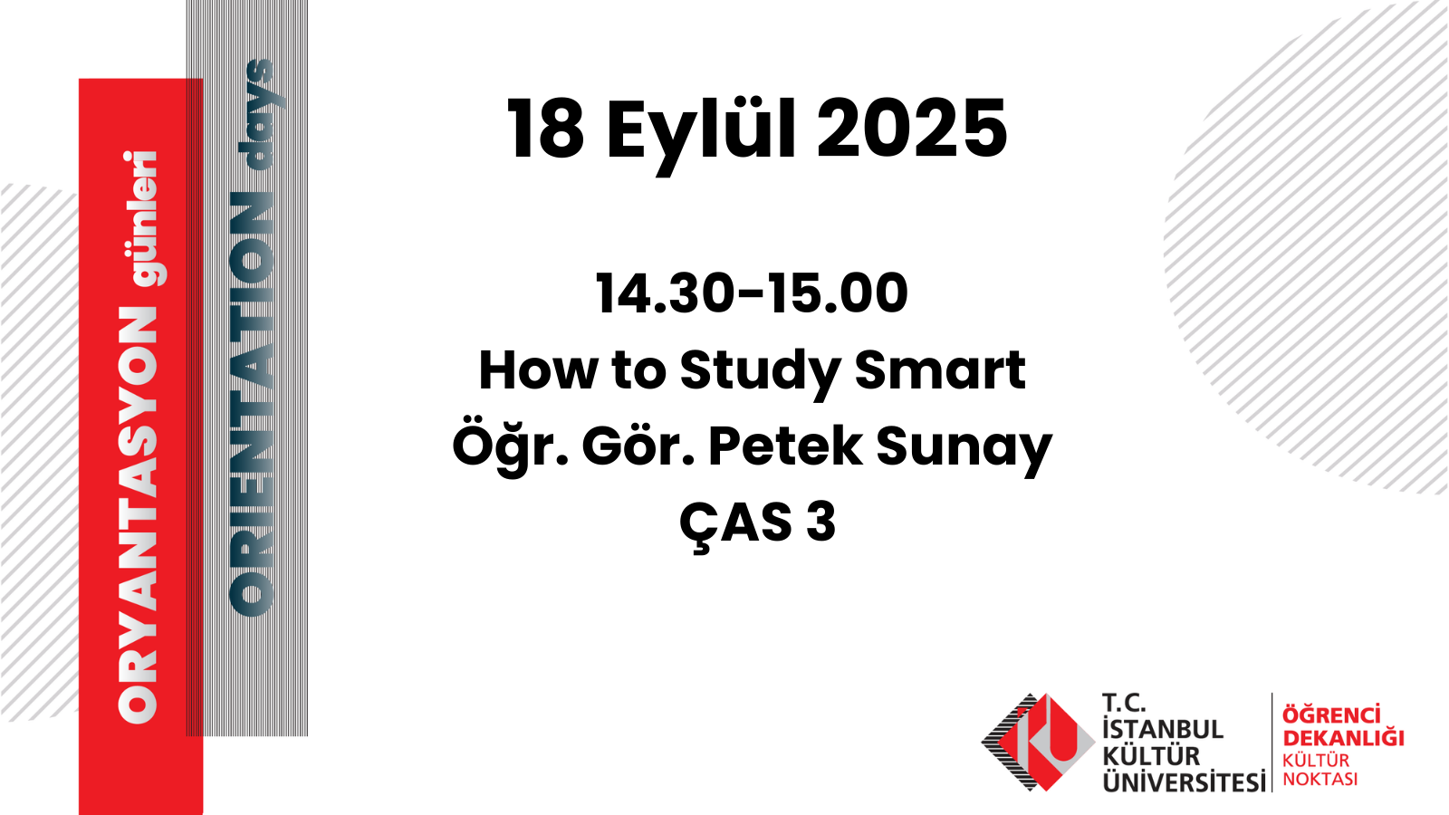 How to Study Smart, Öğr. Gör. Petek Sunay