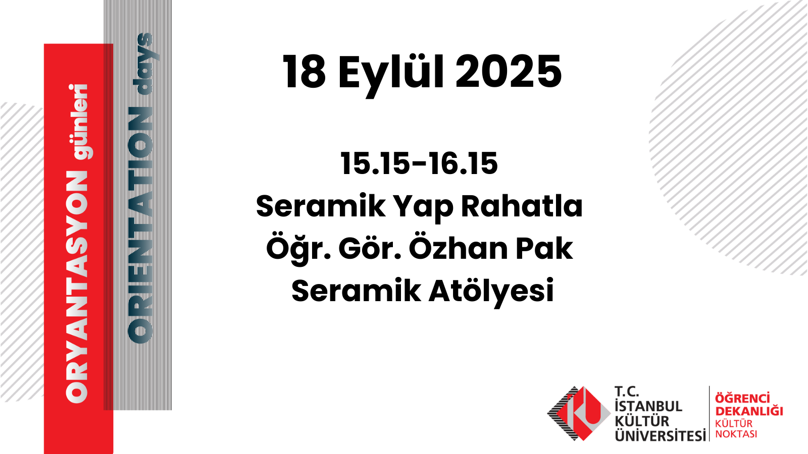 Seramik Yap Rahatla, Öğr. Gör. Özhan Pak