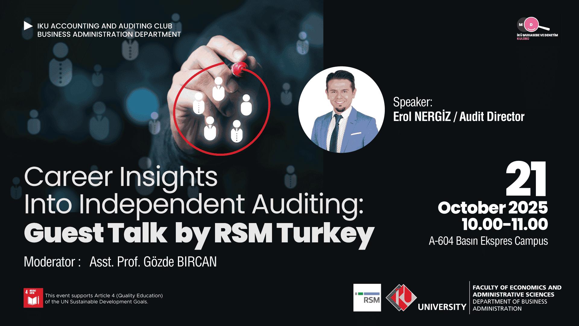 Bağımsız Denetimde Kariyer İçgörüleri: RSM Türkiye'den Konuk Konuşmacı