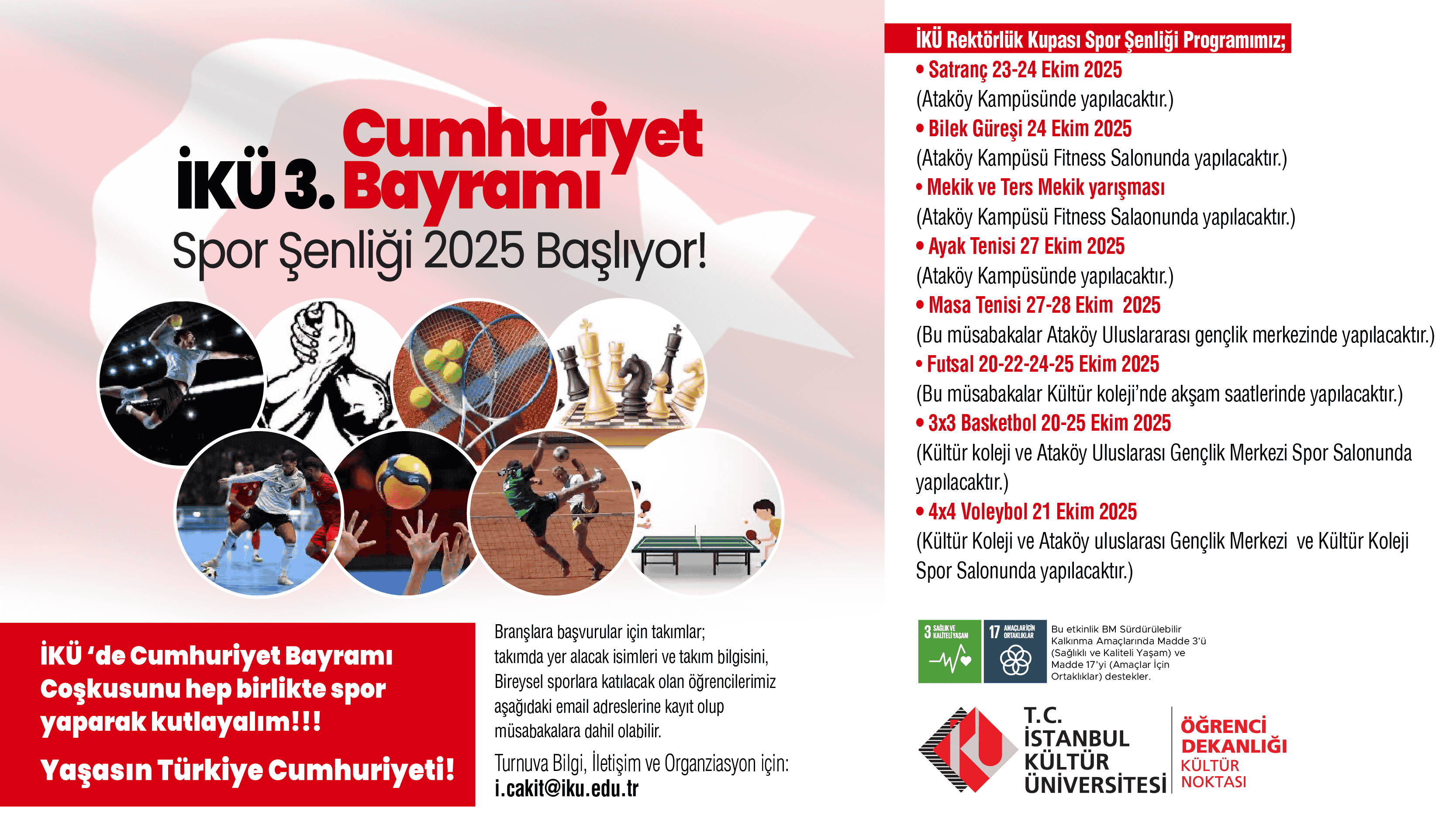 3. Cumhuriyet Bayramı Spor Şenliği 2025