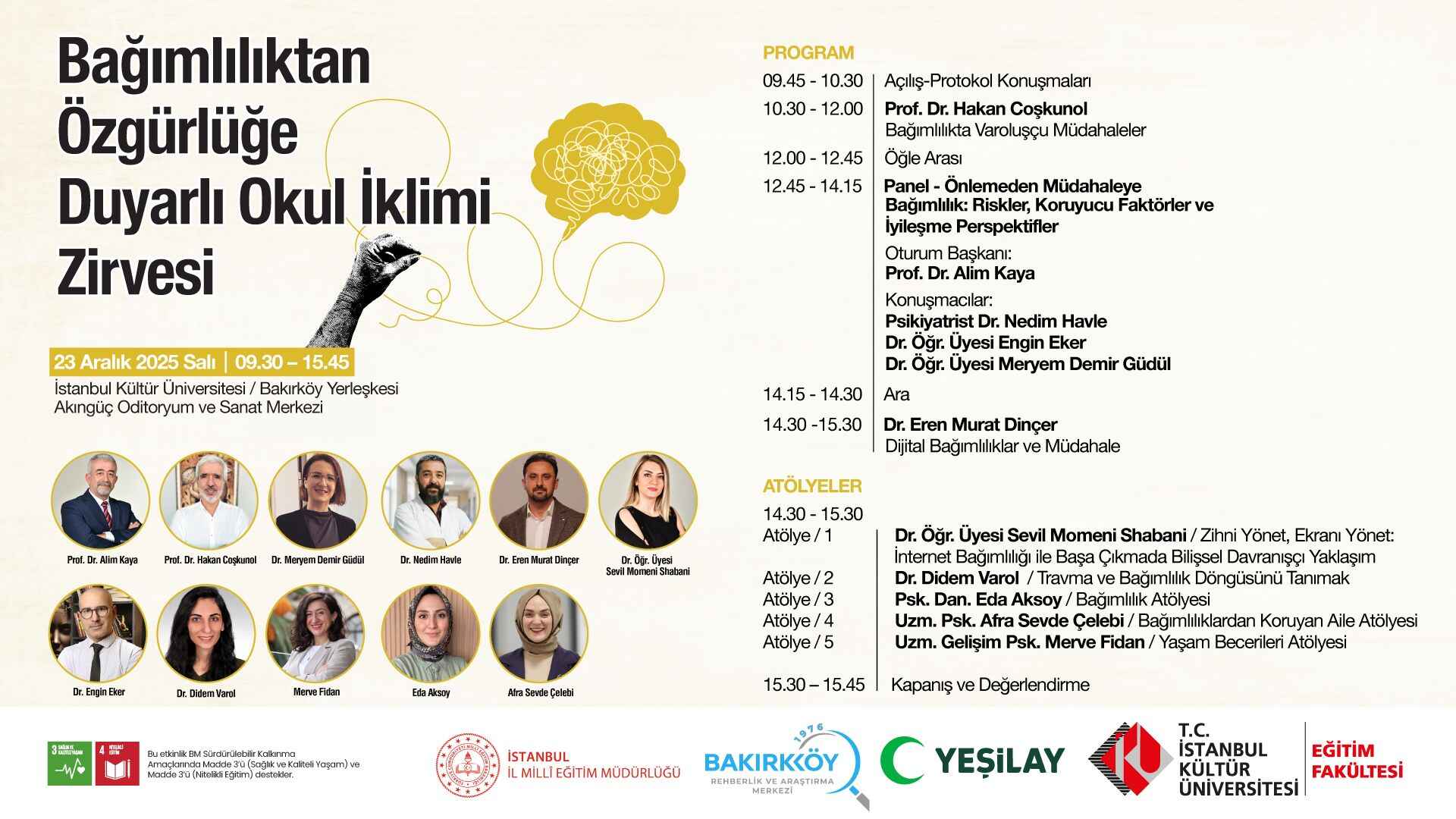 Bağımlılıktan Özgürlüğe Duyarlı Okul İklimi Zirvesi