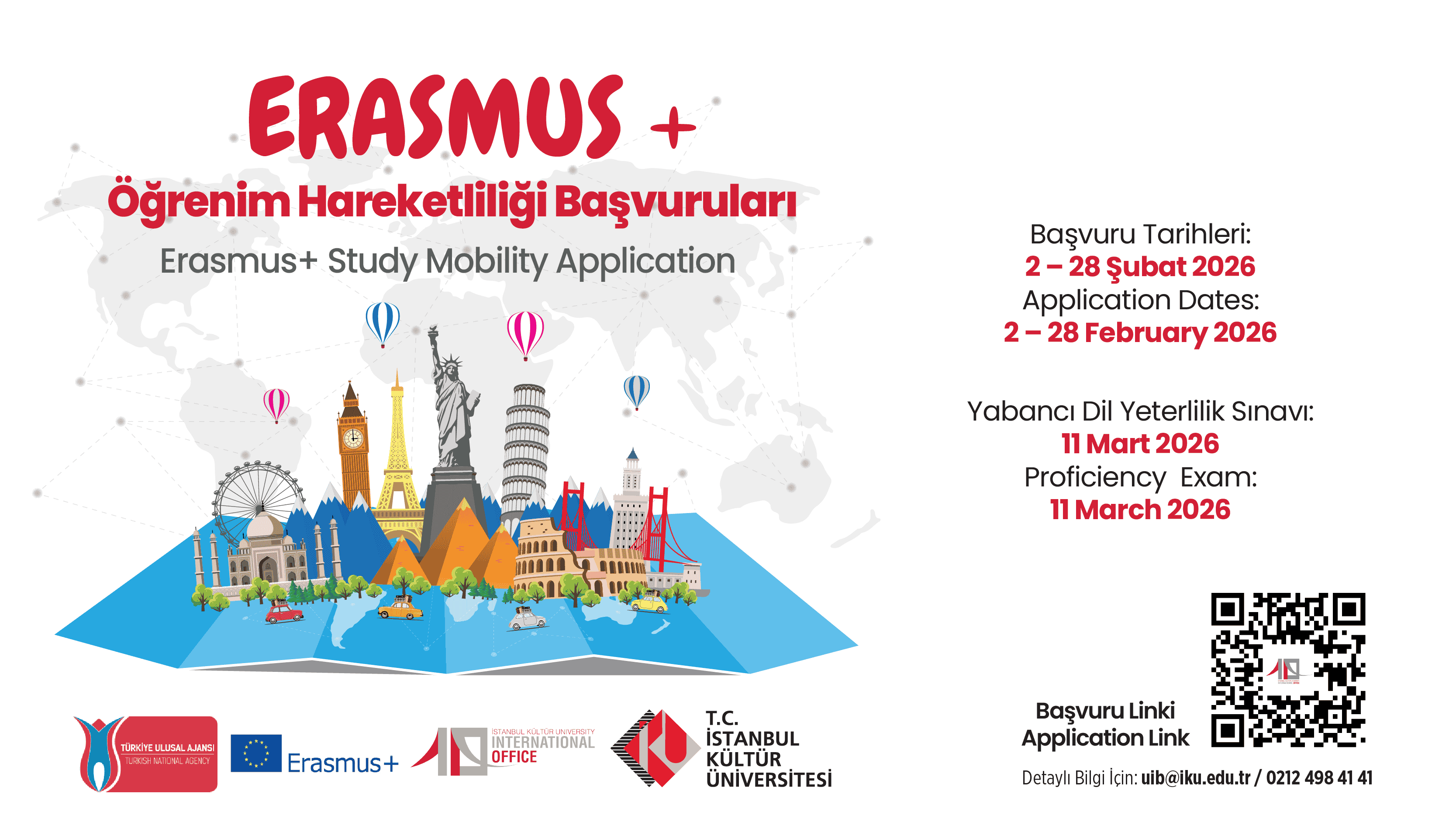 Erasmus+ Öğrenim Hareketliliği Başvuruları