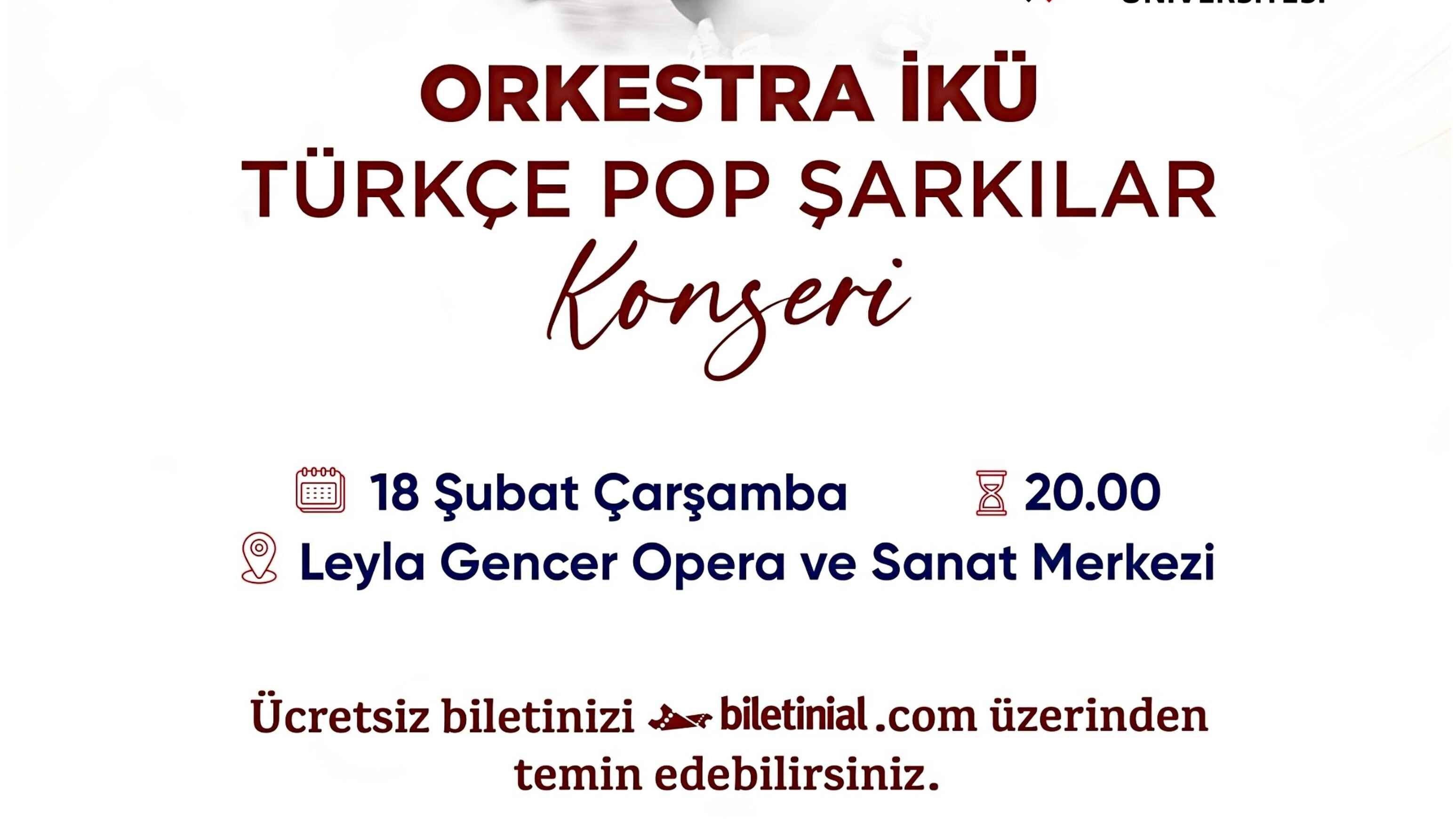 Orkestra İKÜ - Türkçe Pop Şarkılar Konseri