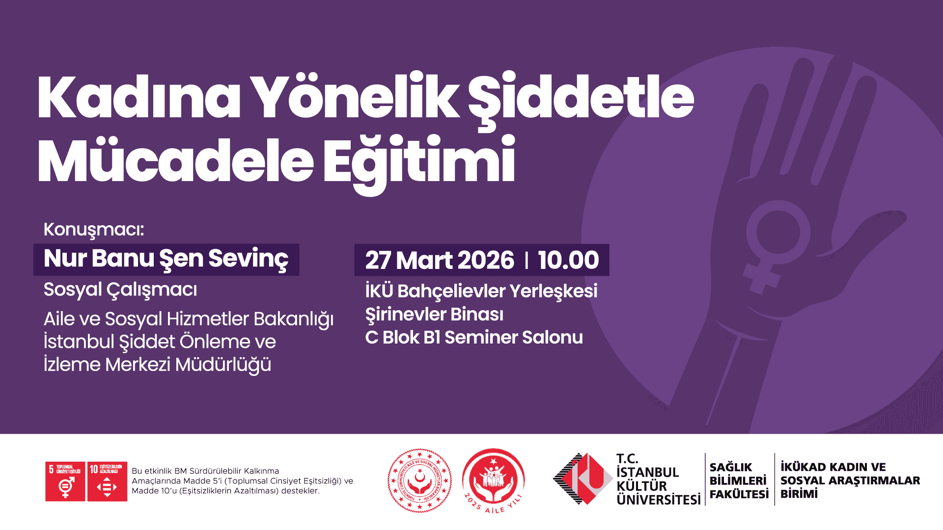 "Kadına Yönelik Şiddetle Mücadele" Konferansı