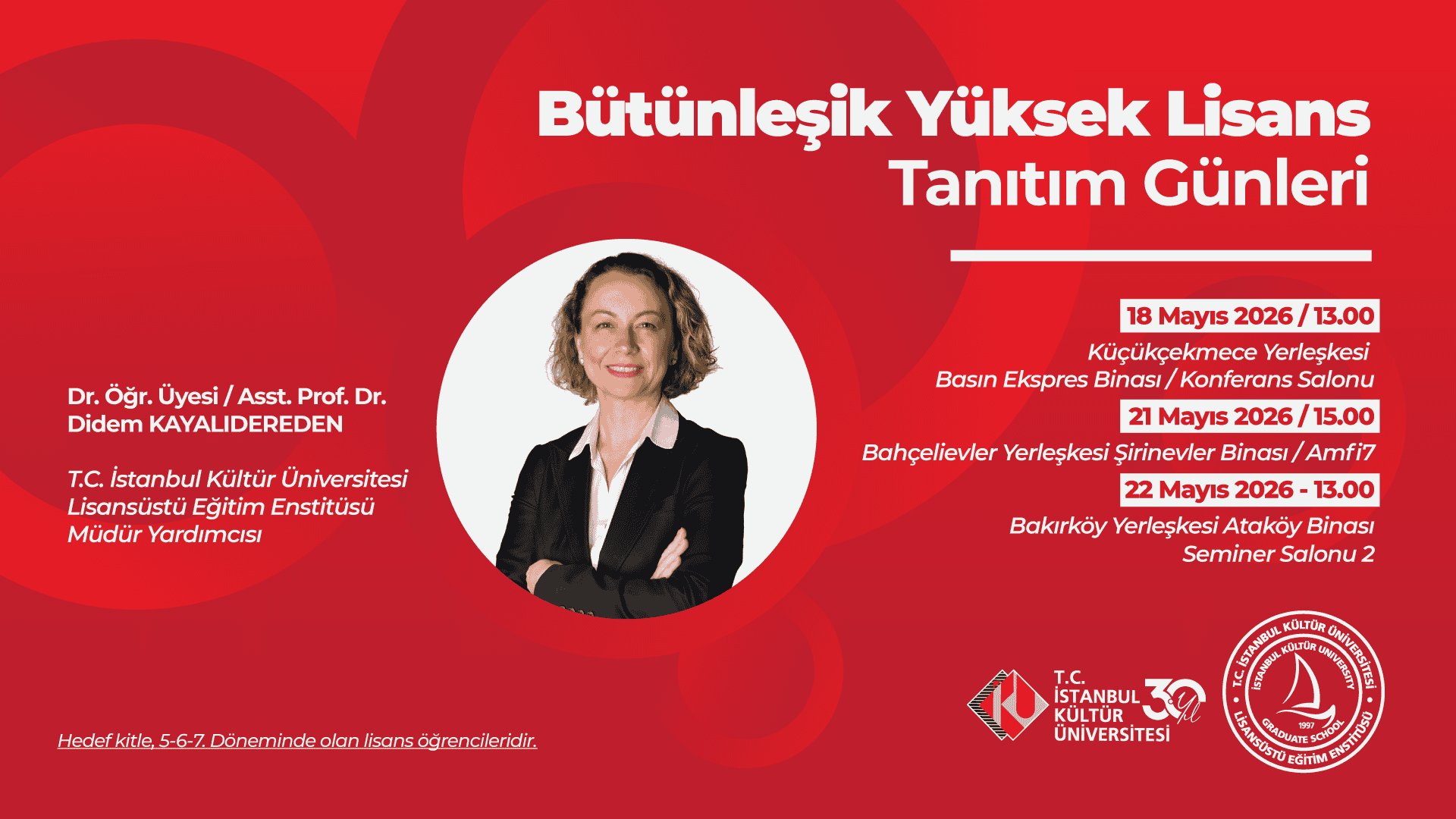 Bütünleşik Yüksek Lisans Tanıtım Günleri