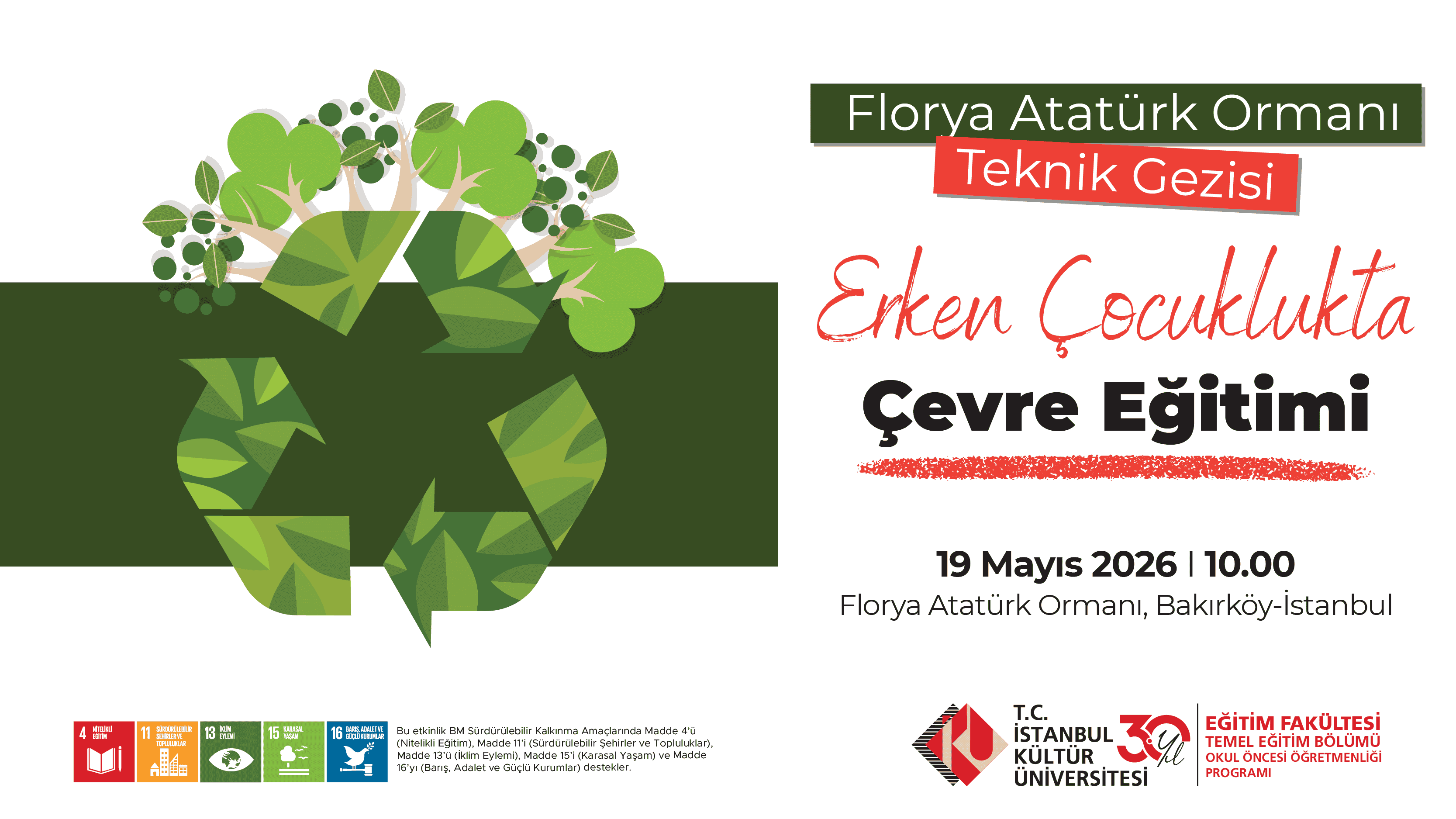 Florya Atatürk Ormanı Teknik Gezisi - Erken Çocuklukta Çevre Eğitimi